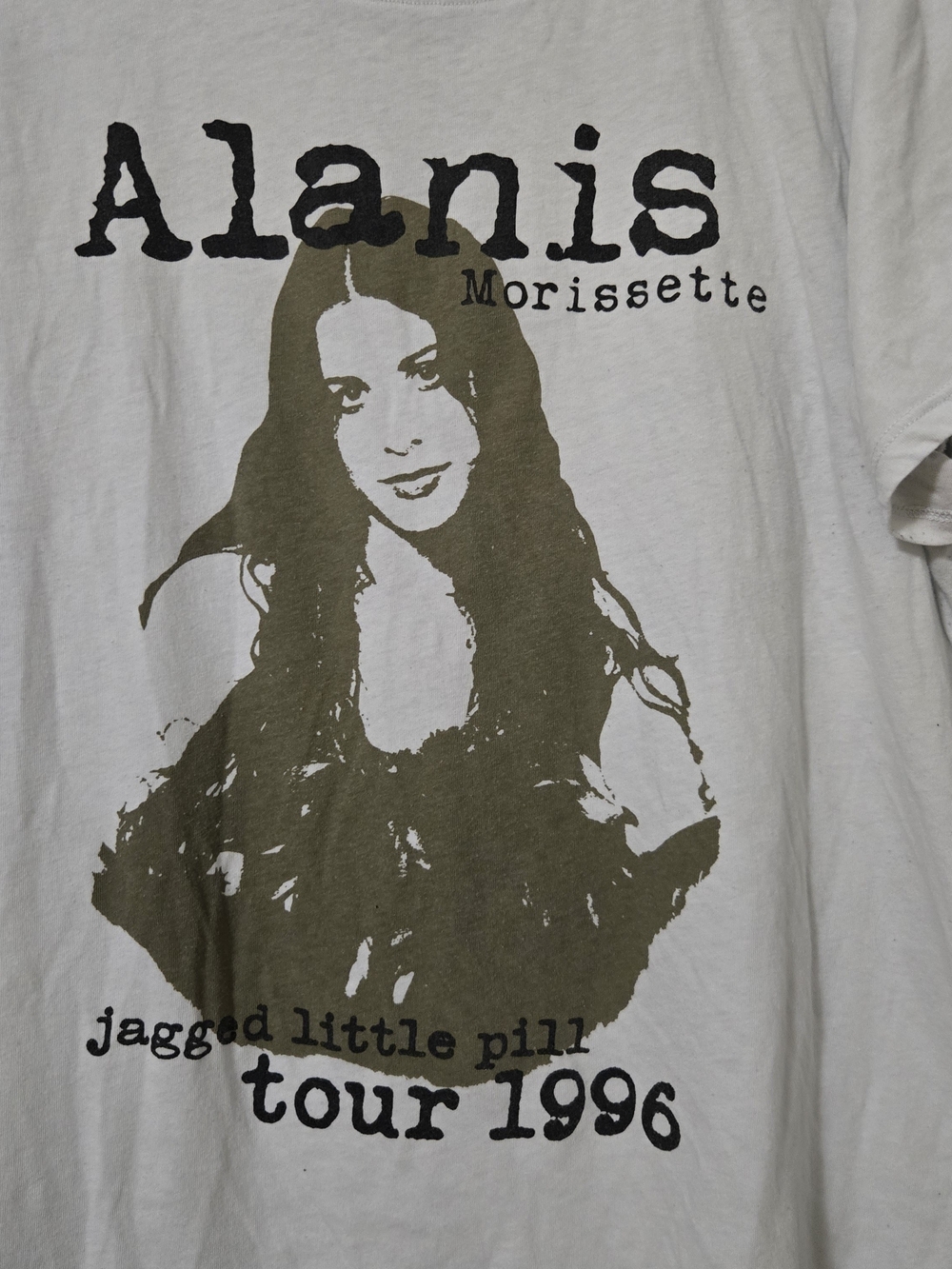 Alanis Morissette White Graphic Short-Sleeve Tee - Picture 4 of 4
